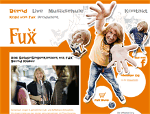 Tablet Screenshot of fuxmusic.com